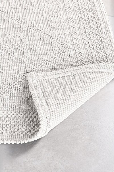 Soley |   2-Piece Bath Mat Set |   Non-Slip Sole 100% Cotton |   60X100 - 50X60 cm