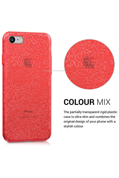 KWmobile Case for Apple iPhone 8 / iPhone 7 / iPhone SE 2, Polycarbonate, Red, 43107.09