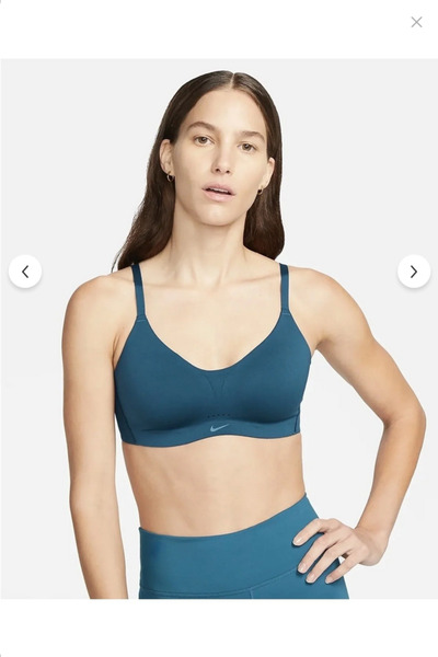 Nike Мінімалістичний бюстгальтер з легкою підтримкою та м'якою підкладкою (yo...