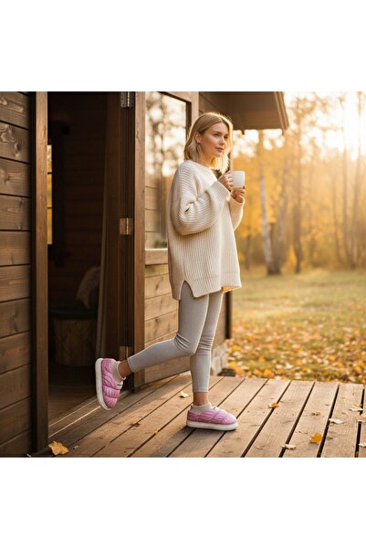 OEM Women's cotton-padded slippers, for indoors or short outdoor outings, 43079D-58