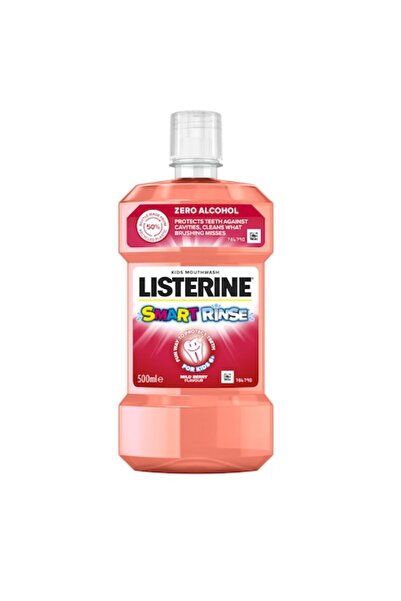 Listerine Smart Rinse Mild Berry Mouthwash, 500 ml