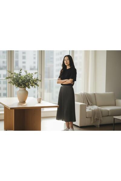 OwenLife Owen Life Regular Fit Standard Size 40 42 44 46 48 Is Suitable Cotton Pleated Fabric Quality Skirt