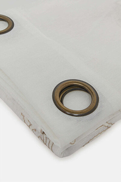 REDTAG Ivory Floral Sheer Curtain