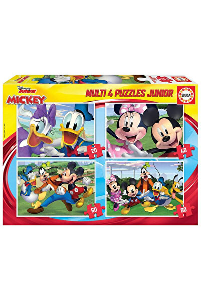 EDUCA Puzzle 4 în 1 Mickey și Prietenii 18627