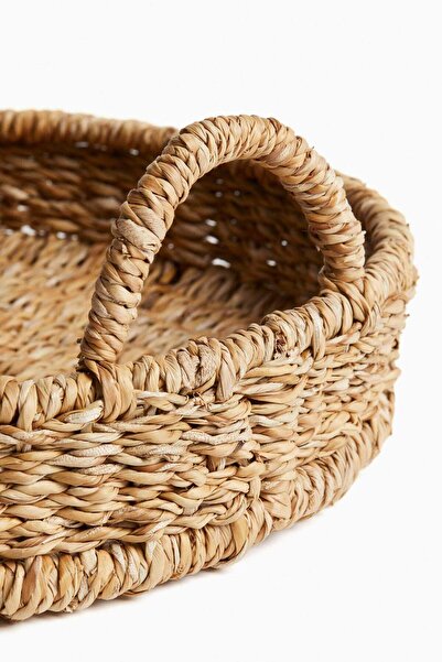 H&M Round straw tray