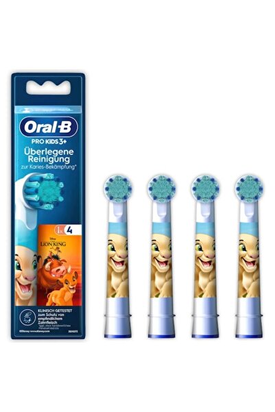Oral-B Pro Kids Replacement Brush Heads with Disney The Lion King, pack of 4