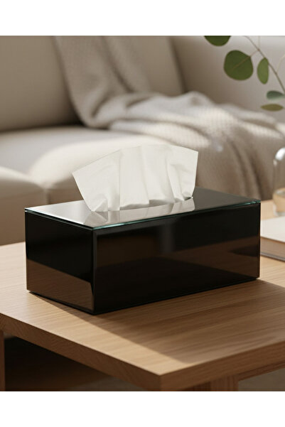 REDTAG علبة مناديل مزخرفة باللون الأسود