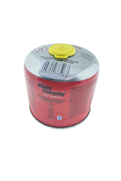 Alpen 300 G Camping Gas Cylinder with Thread, for Heating and Cooking at Camping and Hiking