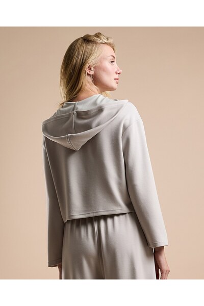 R&B Stone Women's Solid Hoodie with Long Sleeves