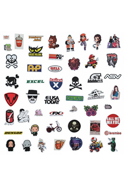 Otto Common مجموعة ملصقات (٥٠ قطعة) - ملصقات فينيل كرتونية وأنيمي وشعارات لأج...