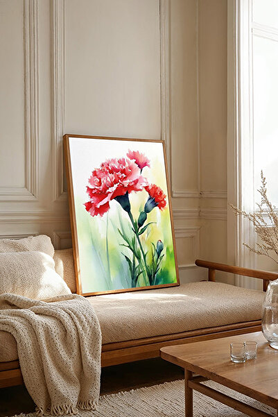 Dekorsiahome Τραπέζι σαλονιού κουζίνας με ξύλινο πλαίσιο μονοκόμματο TK2424