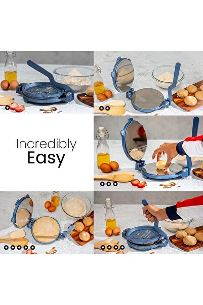 ROYALFORD Heavy Cast-Iron Chapati/Tortilla Press RF10407, 18.5 cm