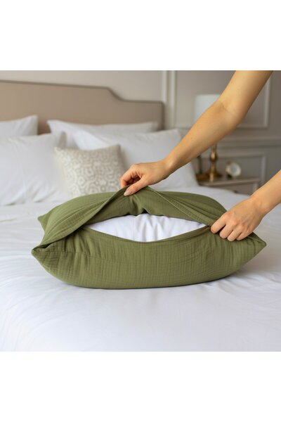 Püskül Luxury Muslin Pillowcase 2 Pieces - 100% Cotton, 2-Layer, High Quality Muslin Pillowcase Set