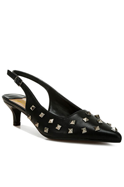 london Rag Women Stud Embellished Kitten Heels in Black