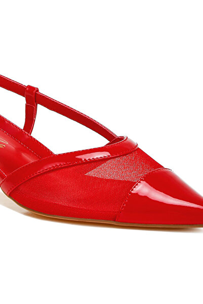 london Rag Women Red Mesh Slingback Sandals