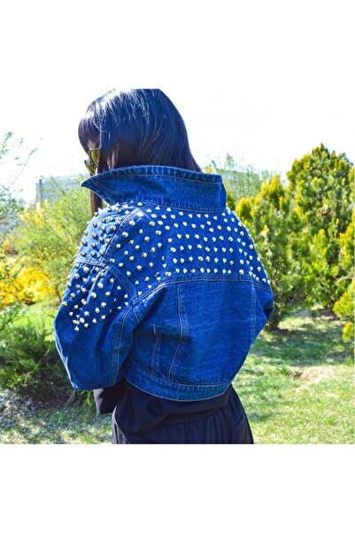 exclusives.ro Short jacket - Denim - Punk - metallic studs - bomber - cool - casual - young