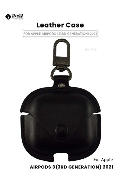 ineix غطاء حماية جلدي لسماعات ابل ايربودز 3 (الجيل الثالث) 2021