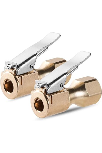 MAXAIR قفل هواء نحاسي عالي التحمل (مشبك هواء)، تدفق مفتوح، مشبك تثبيت، موصل NPT أنثى 1/4 بوصة، عبوة من قطعتين