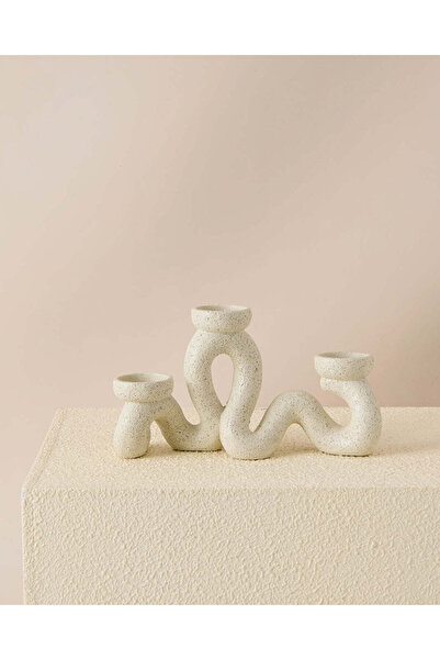 REDTAG حامل شموع ثلاثي بلون البيج هادئ