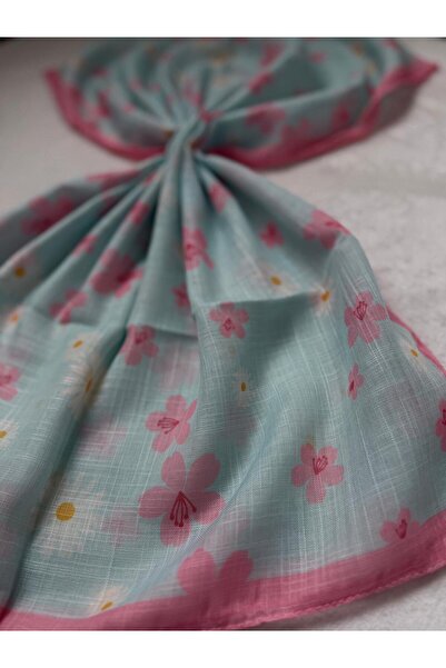 HURİSÖNMEZ Girl's Cotton Patterned Shawl 60*150 cm