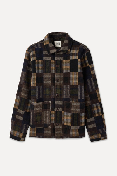 Mudo Jacquard Wool Blend Casual Jacket