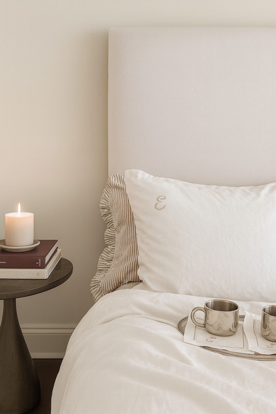 Elegancembroidery Kişiye Özel Baş Harfli Yastık Kılıfı - 50x70 cm