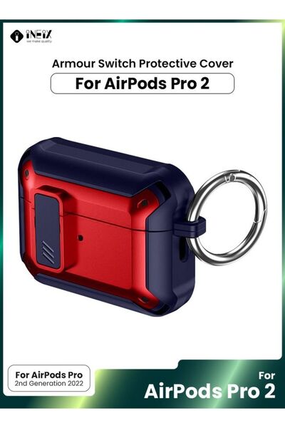 ineix جراب كامل الجسم متين وقوي ومضاد للصدمات لجهاز Apple Airpod Pro 2-2022