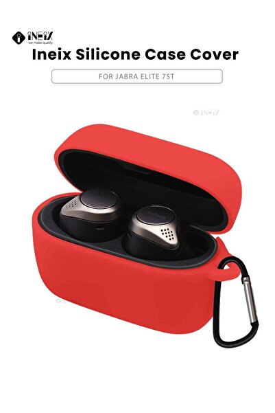 ineix Soft Silicone Case Cover For Jabra Elite Active 75t Earbuds