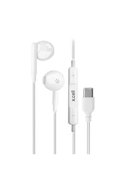 X.Cell XL-HS-104C-WHT Wired Headsets Out of Ear Shape With Type C Jack - White