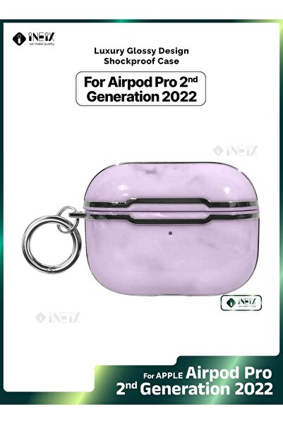 ineix جراب فاخر لامع مقاوم للصدمات لجهاز Apple Airpod Pro 2-2022