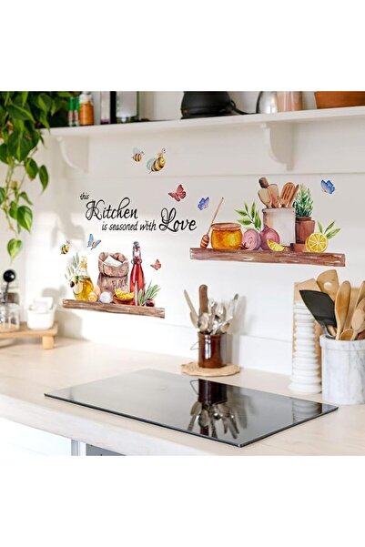 Runtoo Inspirational wall sticker 'The kitchen is the heart of the home' -