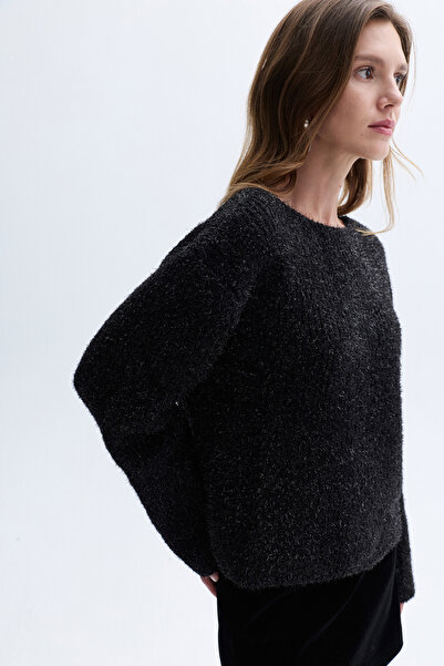 Mudo Silvery Off-Shoulder Sweater