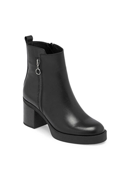 Tergan Siyah Hakiki Deri Kadın Klasik Bot - K24K1BT67627-A23