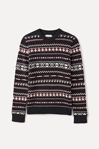 Mudo Jacquard Cycling Collar Sweater