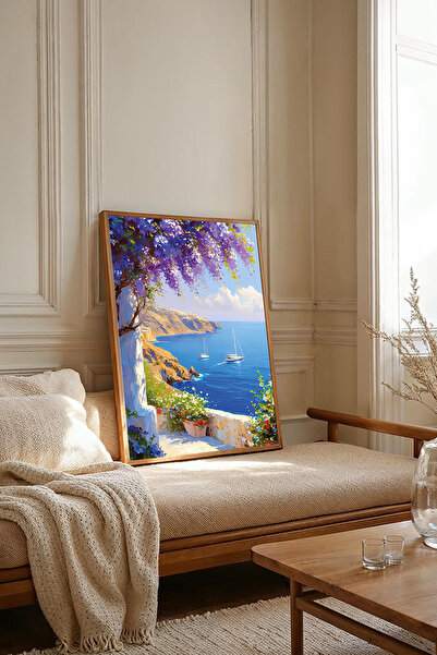 Dekorsiahome Masa dintr-o bucată cu cadru din lemn pentru sufragerie, sufrage...