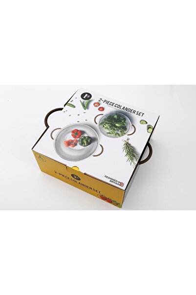 Generic 2-Piece Stainless Steel Strainer Set - Penguin Collection