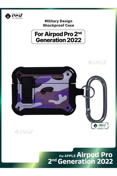 ineix تصميم جراب مقاوم للصدمات لسماعات Apple Airpod Pro 2- 2022