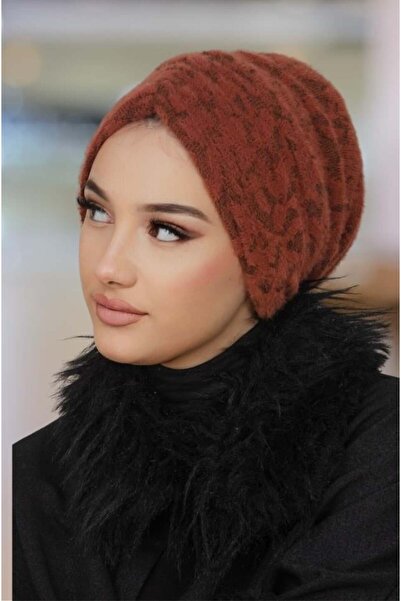 Aişe tesettür Taba Yumoş Winter Drawstring Bonnet