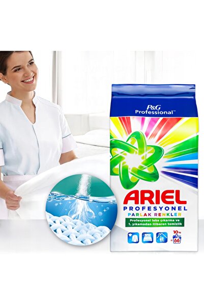 Ariel PROFESYONEL TOZ ÇAMAŞIR DETERJANI PARLAK RENKLER 10KG