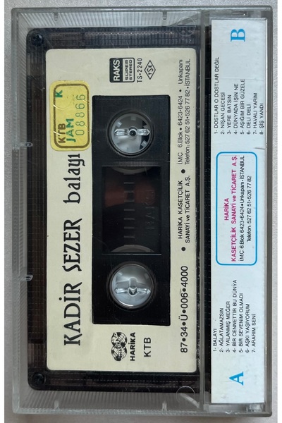 Raks Kadir Sezer Balayı Cassette (Original Period Paper Printing Cassette)