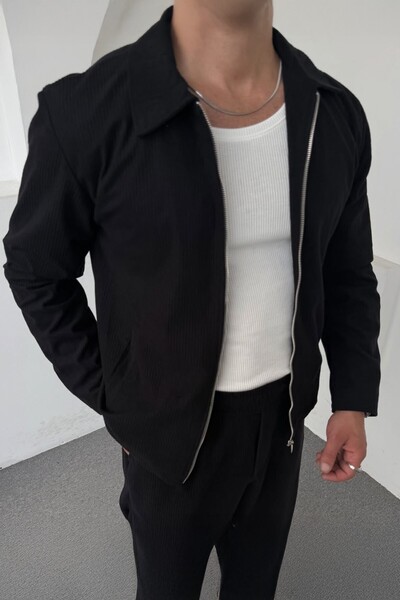 mass plus Βελούδινο κοστούμι με λεπτή εφαρμογή με γιακά και επένδυση, με παντελόνι με φαρδιά πλαϊνή τσέπη