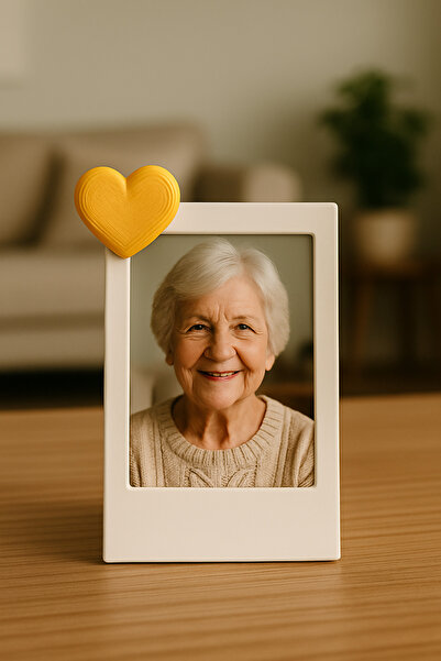 Root Made Heart Detailed Mini Instax Photo Frame Desktop Minimalist Decorative Vesical Frame