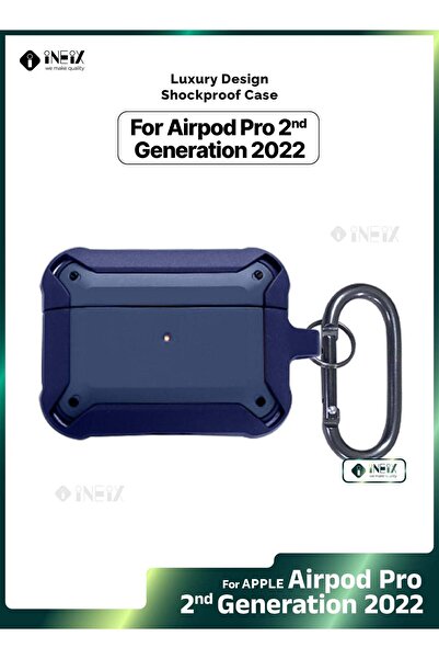 ineix غطاء حماية فاخر مقاوم للصدمات لسماعات Apple AirPods Pro 2-2022
