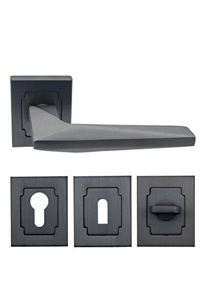 İyem Mâner de ușă SOFUOĞLU SPACE-LUX SQUARE ROSE MAT ANTRACIT (WC) (TSE)