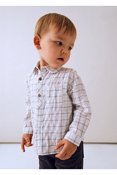 MAYORAL Baby Boy Plaid Shirt