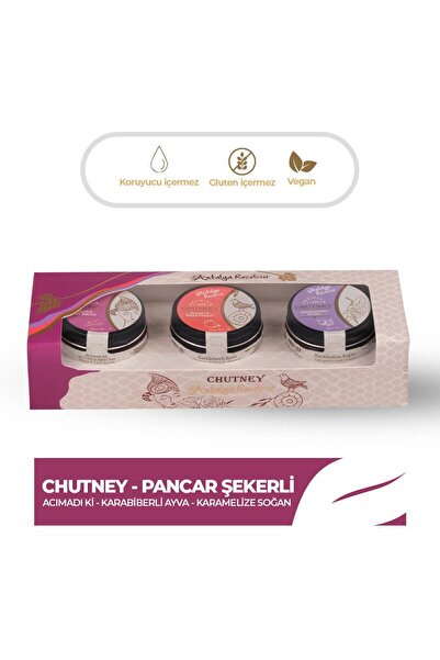 Antalya Reçelcisi Eşlikçi Chutney 3’lü Set – Pancar Şekerli |