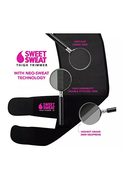 Generic A pair of Sweet Sweet adjustable thigh shapers, sauna sweatbands