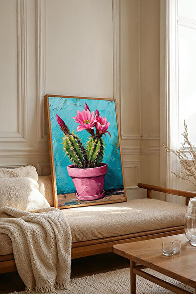 Dekorsiahome Tek Parça Ahşap Çerçeveli Oturma Odası Salon Mutfak Tablosu TK2404