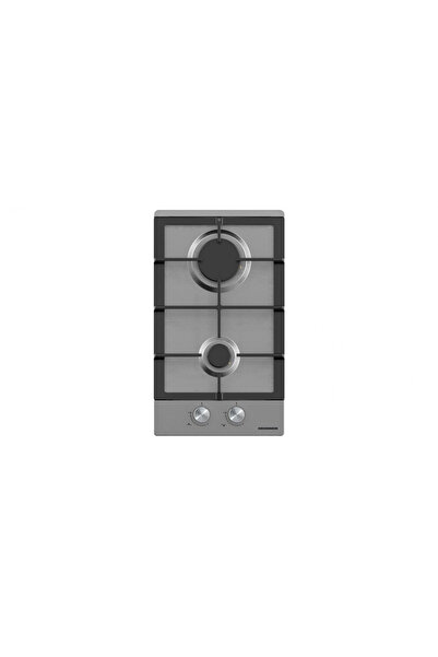 Heinner Built-in hob HBH-M302FIX, Gas, 2 burners, Cast iron grill, Electric ignition, Dispo