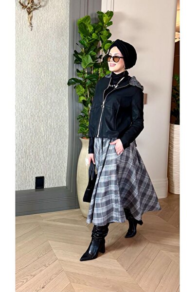 Yame Plaid Flawed Skirt